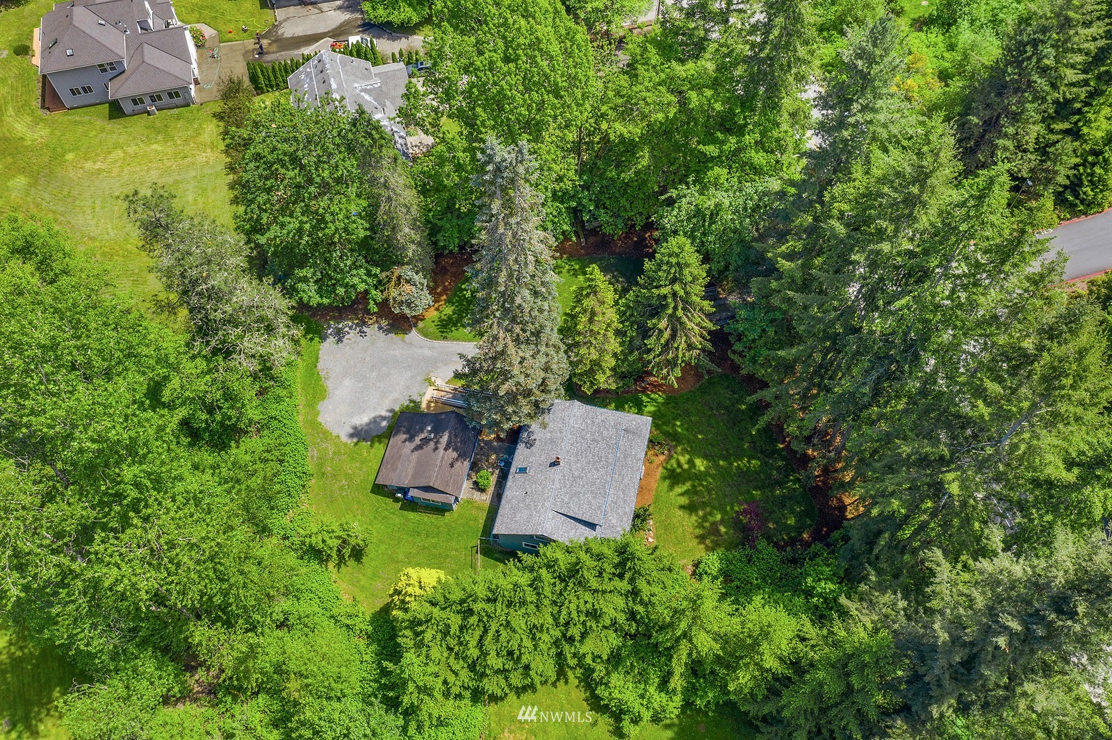 18416 Southeast Petrovitsky Road Renton, WA 98058 - Photo 35 of 36 an aerial view of a house with a yard