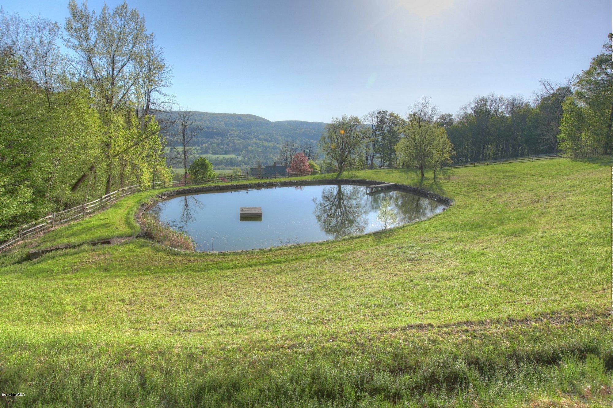 137 Jerusalem Road Tyringham, MA 01264 - Photo 48 of 59 a view of a swimming pool with a yard and large trees