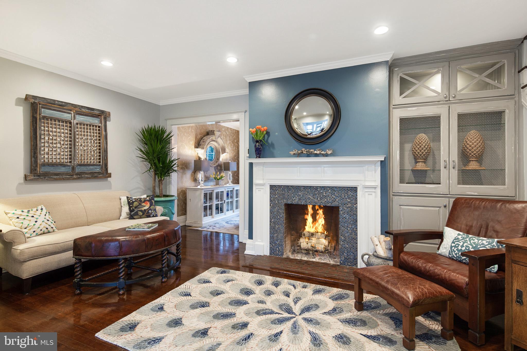 9 Crawford Circle Wilmington, DE 19805 - Photo 3 of 20 Stylish living room with custom cabinet