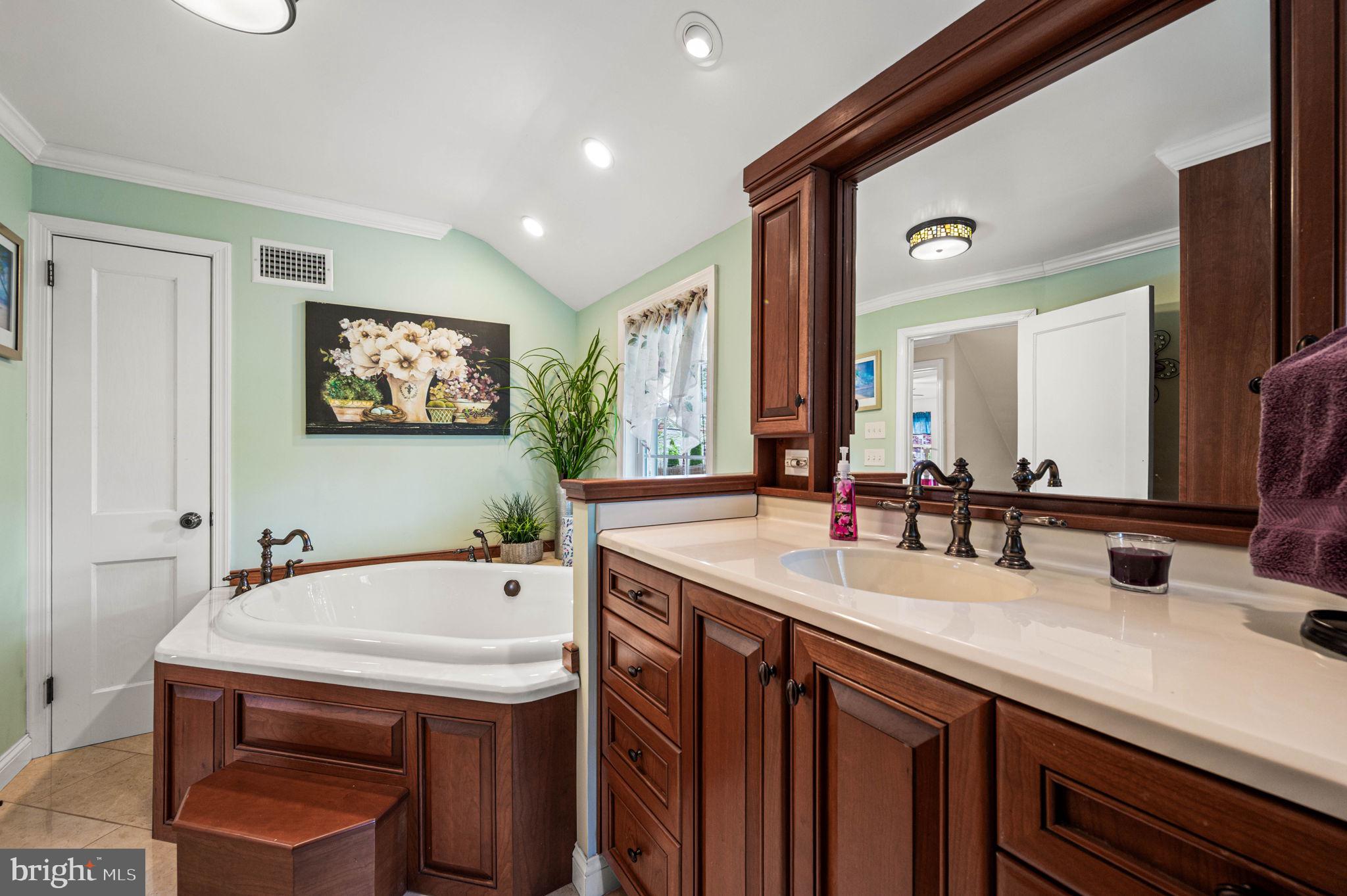 481 Maplewood Road Springfield, PA 19064 - Photo 20 of 31 a bathroom with a sink and a mirror