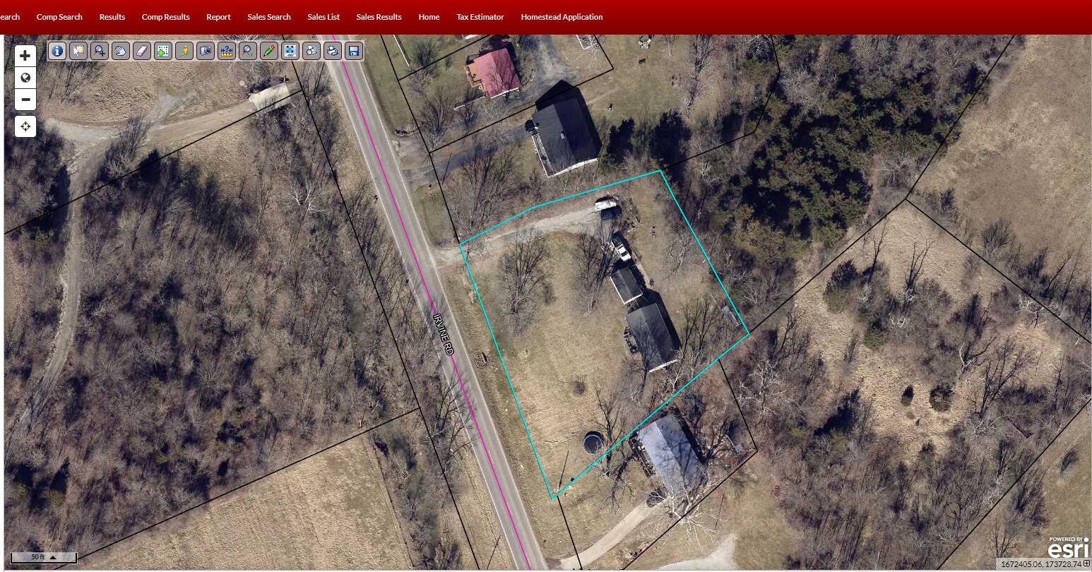 2584 Irvine Road Winchester, KY 40391 - Photo 16 of 16 Arial View of 2584 Irvine Road