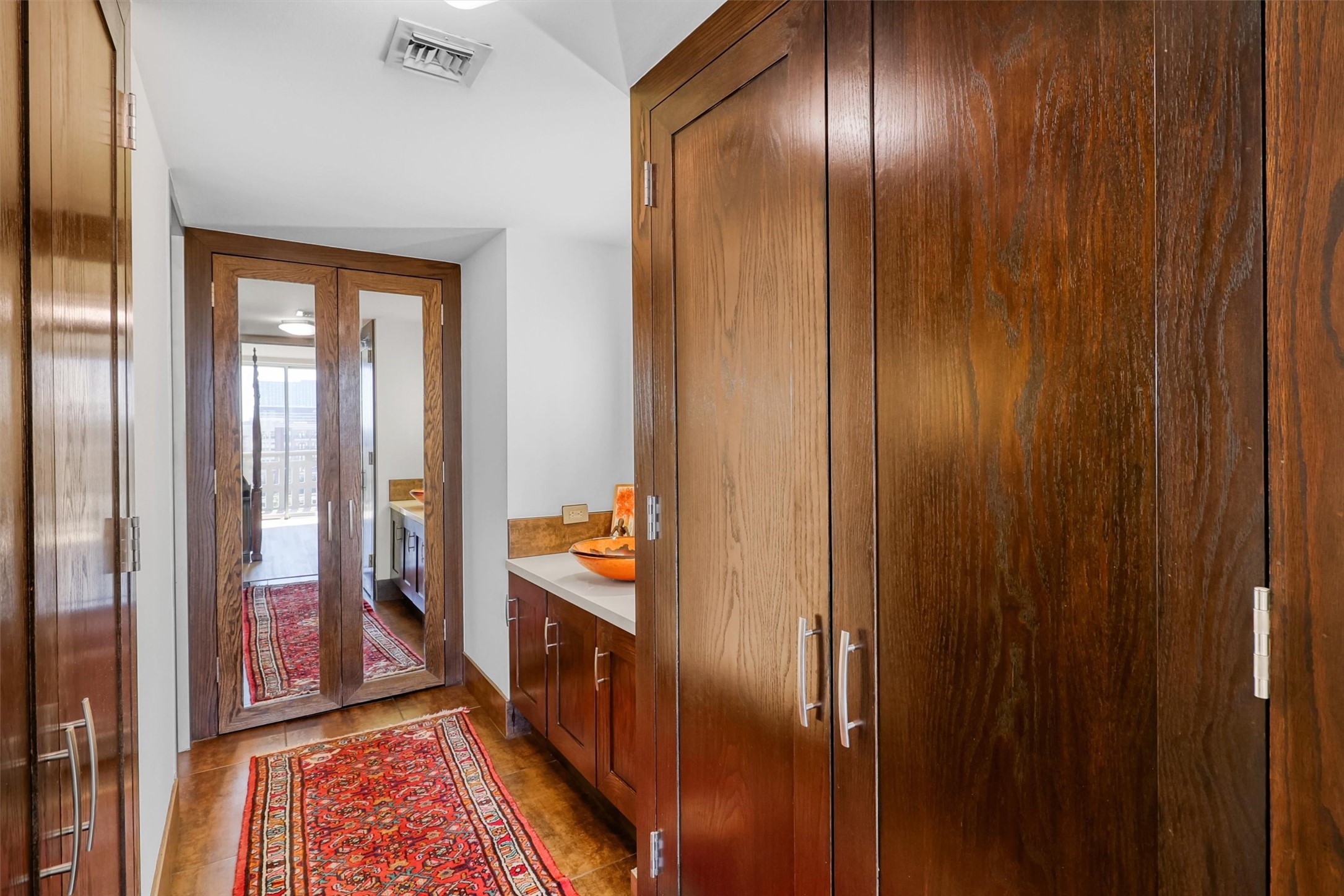 2016 Main Street, Unit 722 Houston, TX 77002 - Photo 29 of 38 a view of an entryway with wooden floor