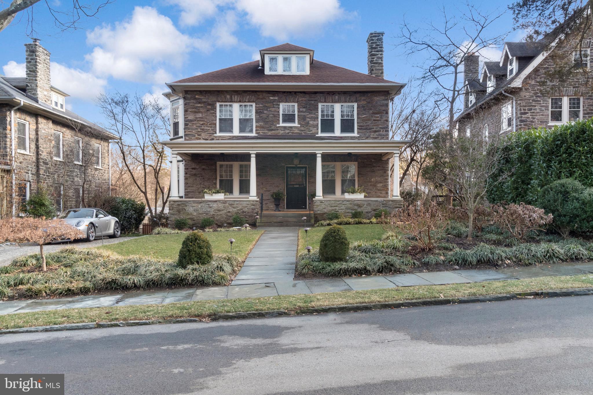 a front view of a house