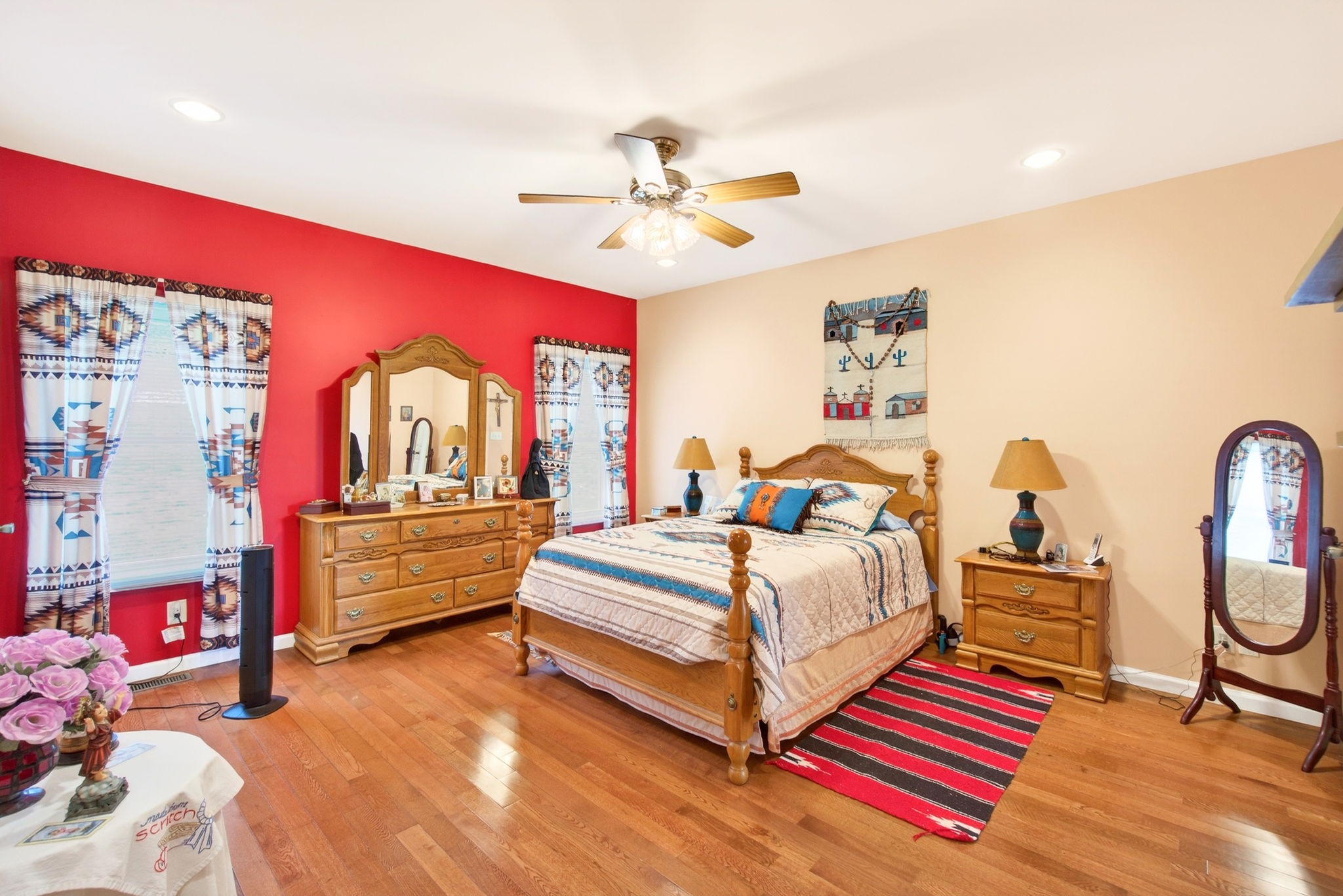 444 Mackie Road Sparta, TN 38583 - Photo 7 of 31 a bedroom with bed and a chandelier