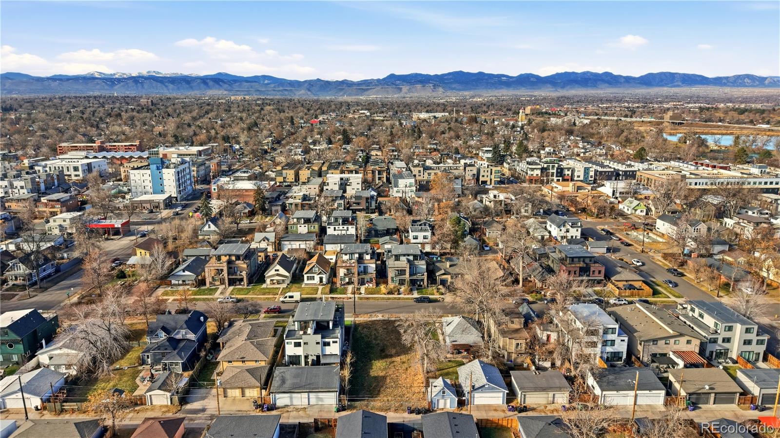 4452 Raleigh Street Denver, CO 80212 - Photo 10 of 11 an aerial view of residential building and trees