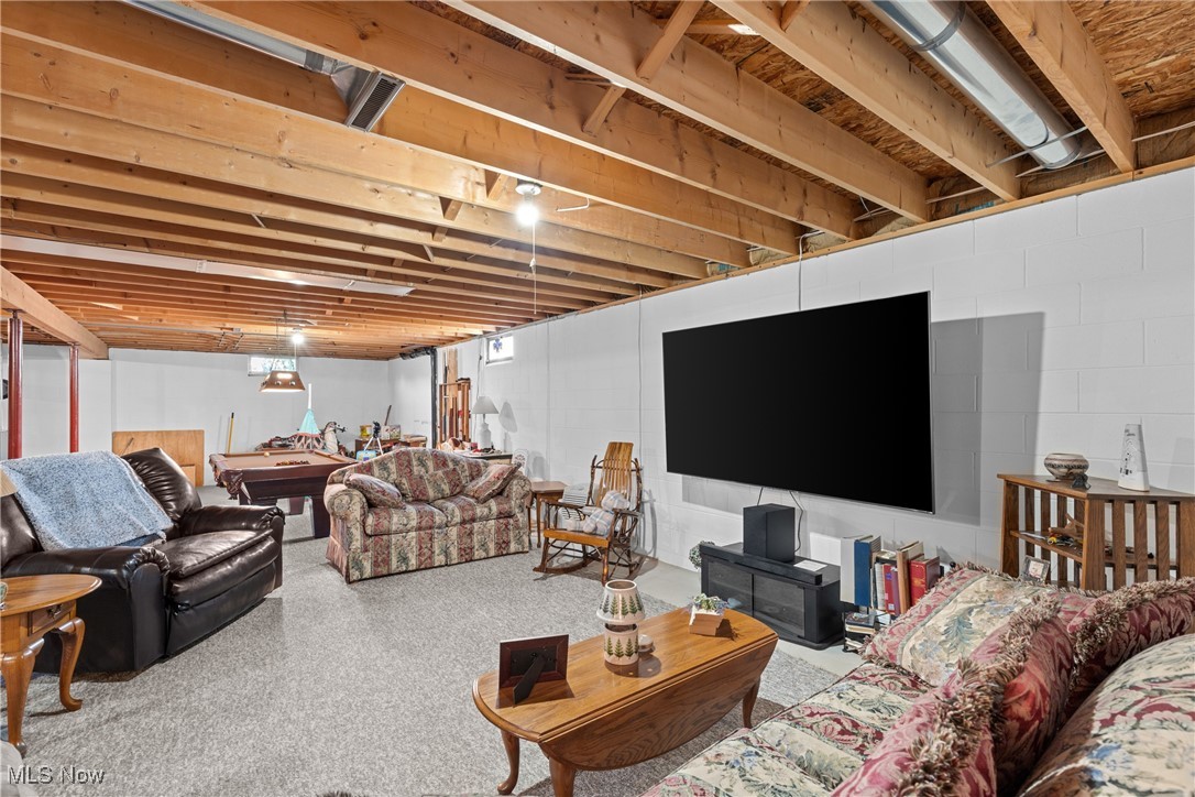 40885 Mt Hope Road Flushing, OH 43977 - Photo 29 of 50 Living area with billiards table
