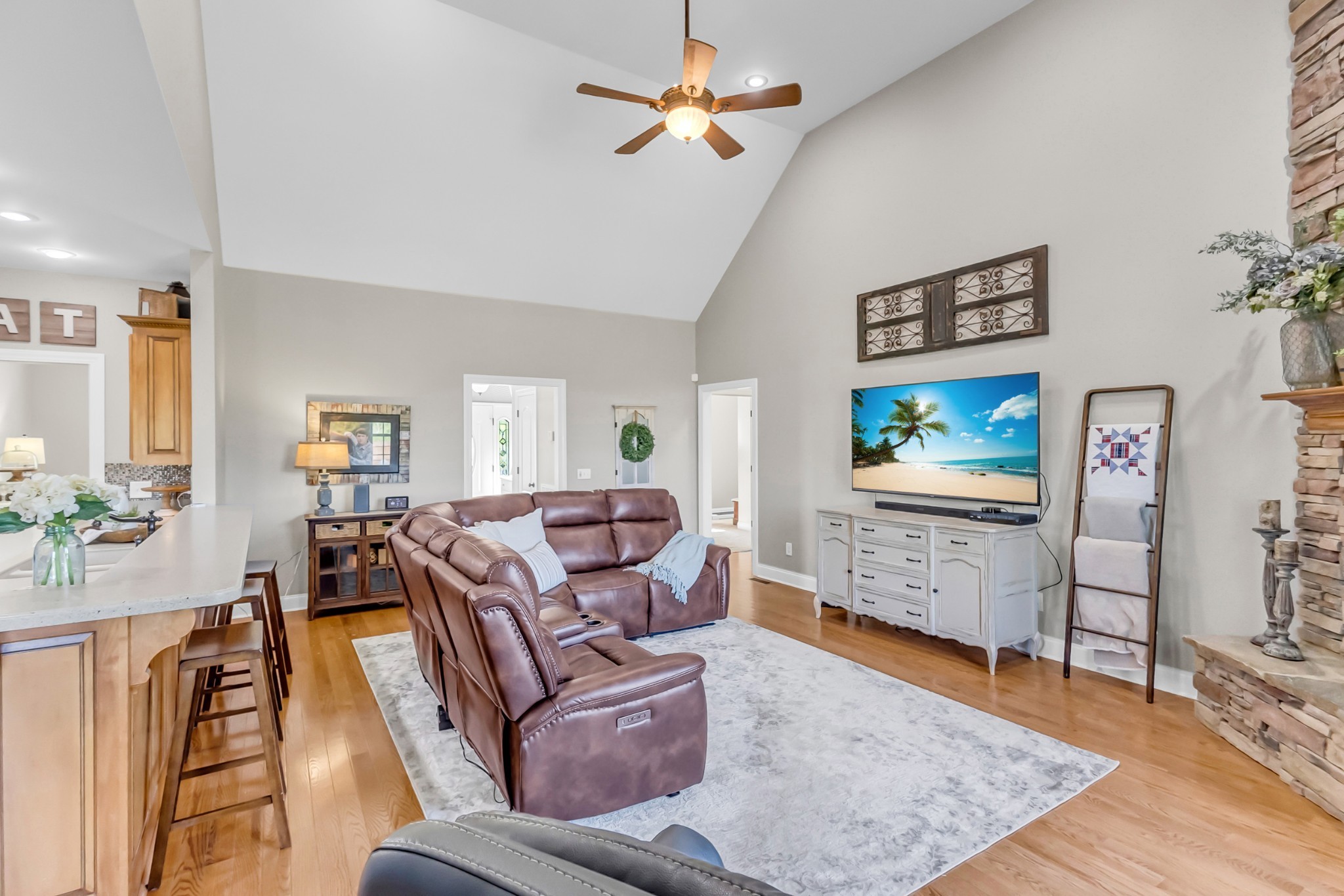 226 Ranch Road Portland, TN 37148 - Photo 12 of 54 a living room with furniture and a flat screen tv