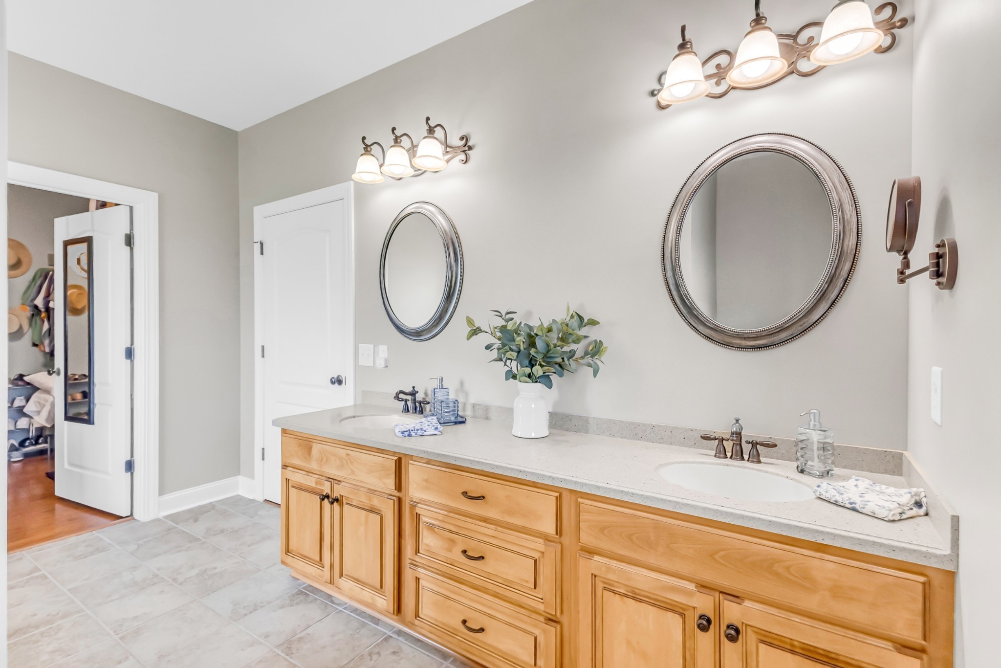 226 Ranch Road Portland, TN 37148 - Photo 29 of 54 a bathroom with a double vanity sink mirror and