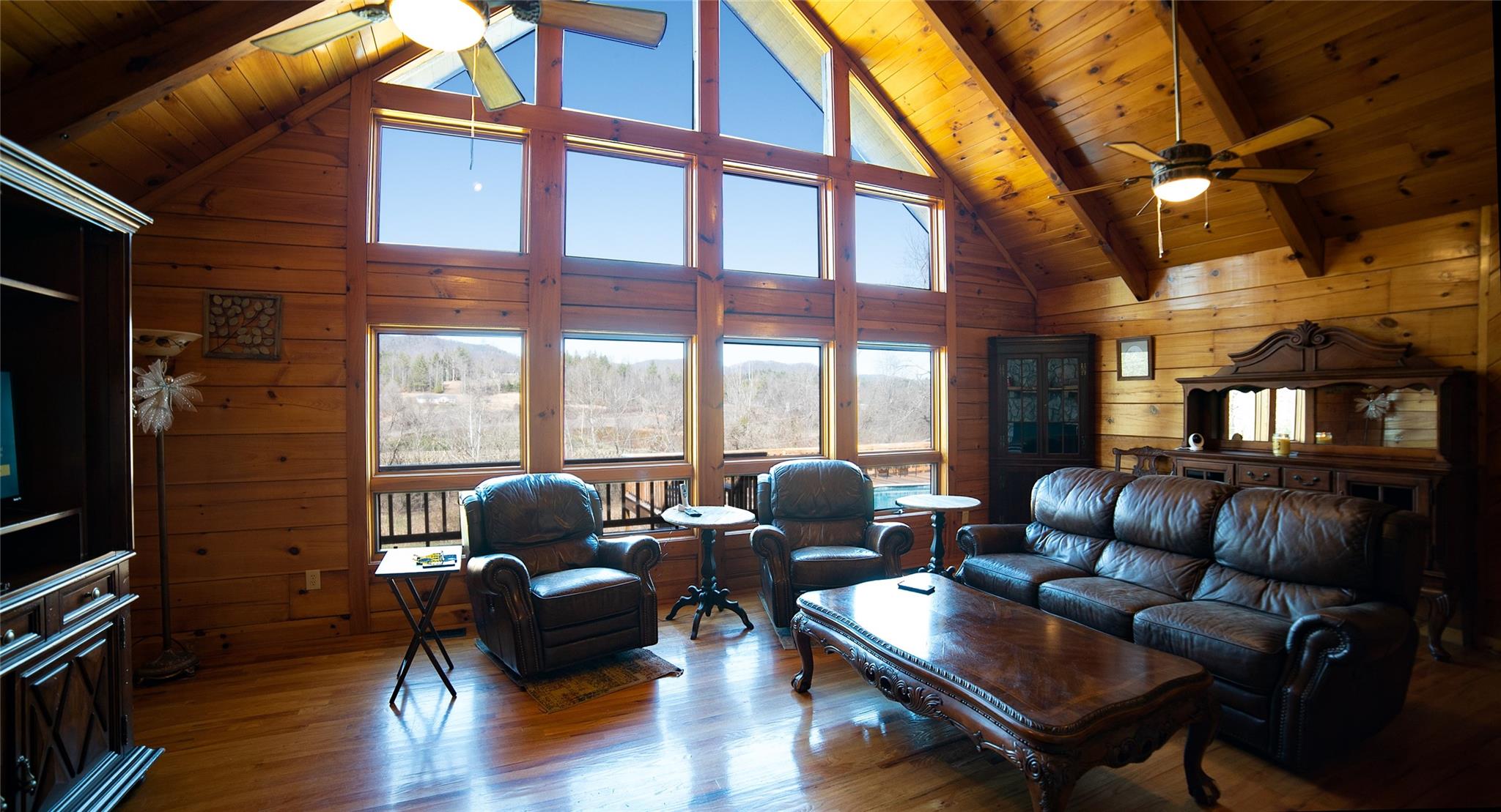 2525 Winkler Way Road Lenoir, NC 28645 - Photo 15 of 47 a living room with furniture and a flat screen tv