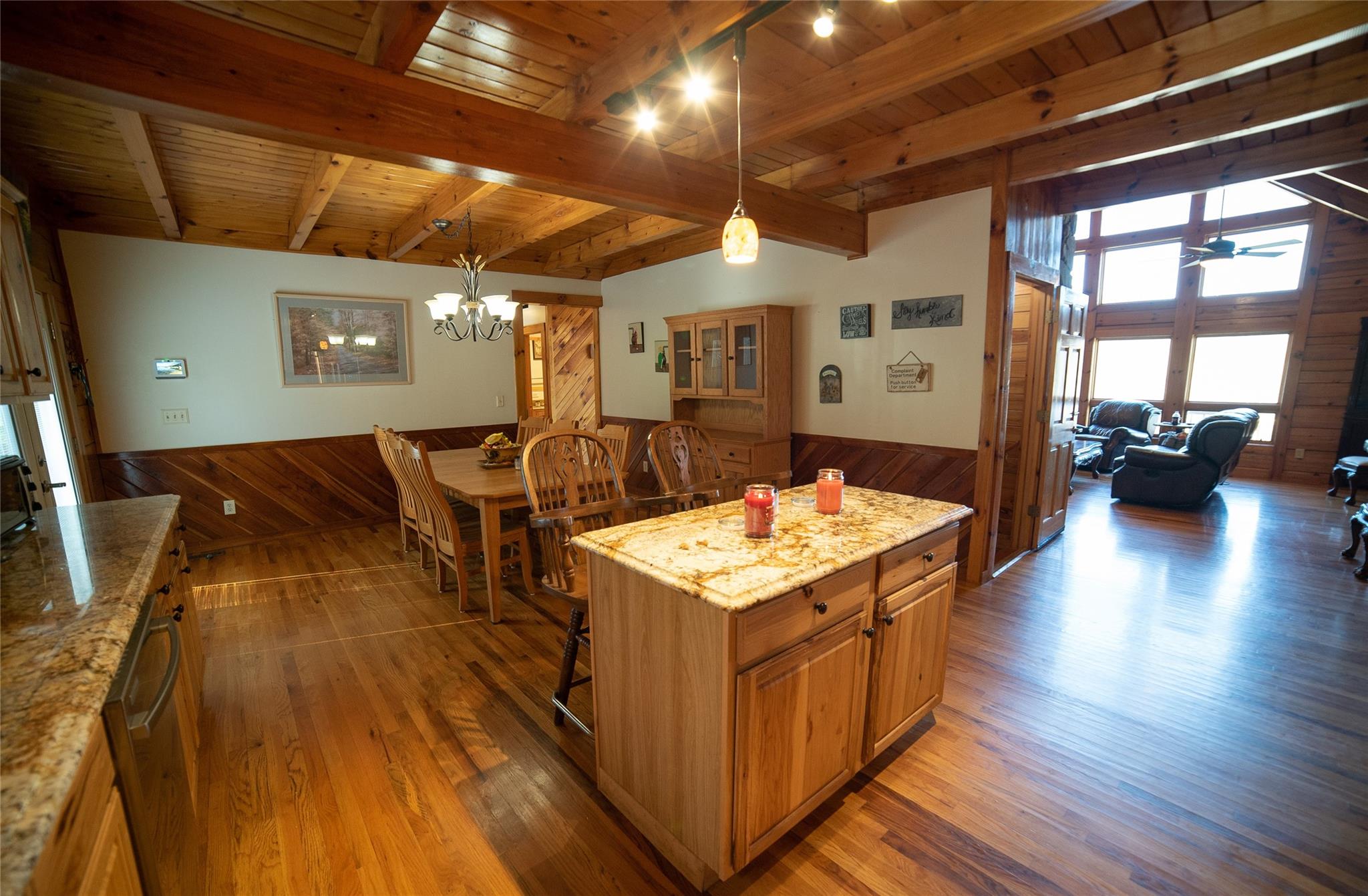 2525 Winkler Way Road Lenoir, NC 28645 - Photo 21 of 47 a kitchen with a stove and wooden floor