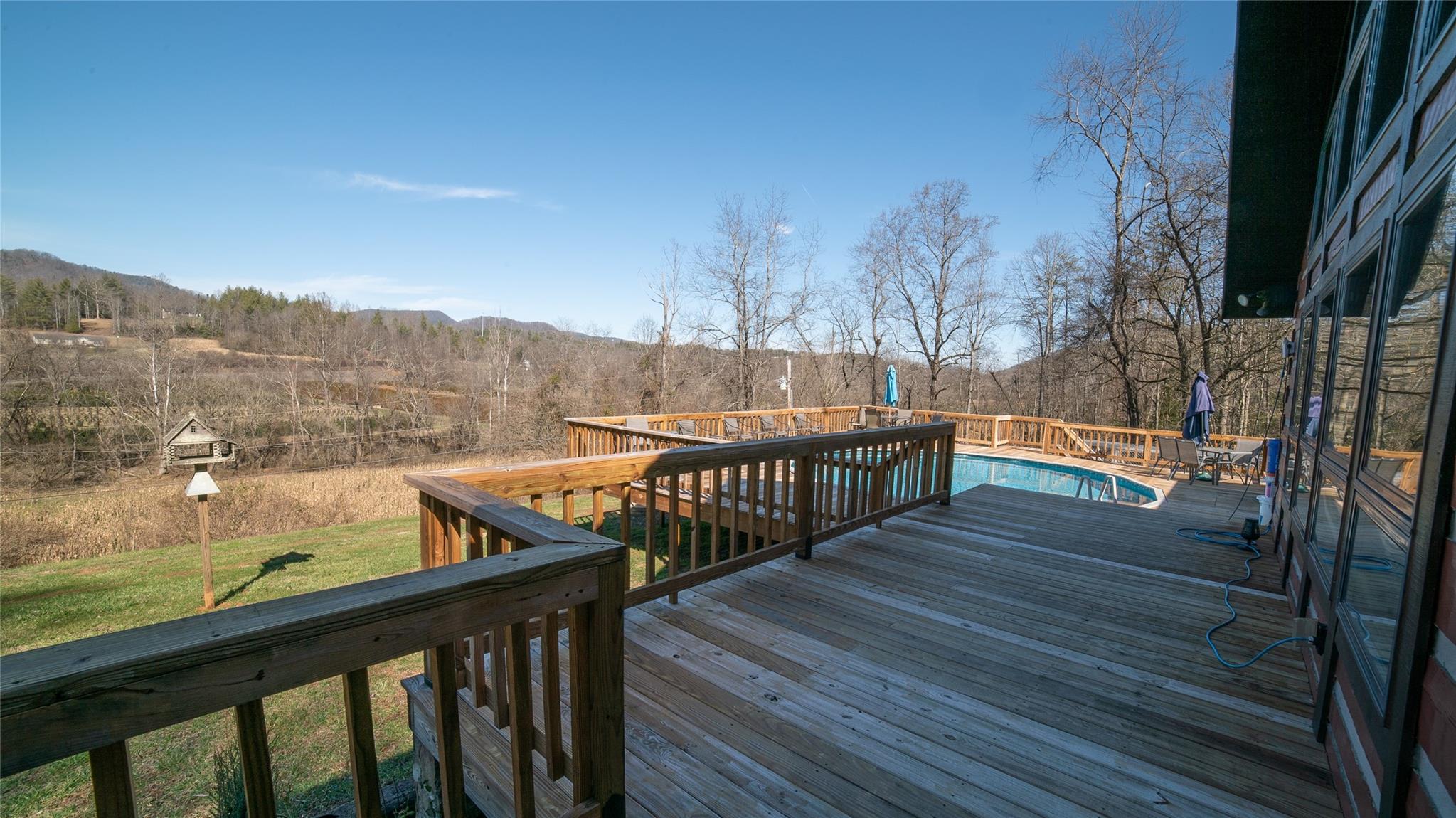 2525 Winkler Way Road Lenoir, NC 28645 - Photo 40 of 47 a view of balcony with wooden floor and yard