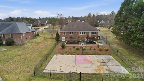 a view of a basketball court