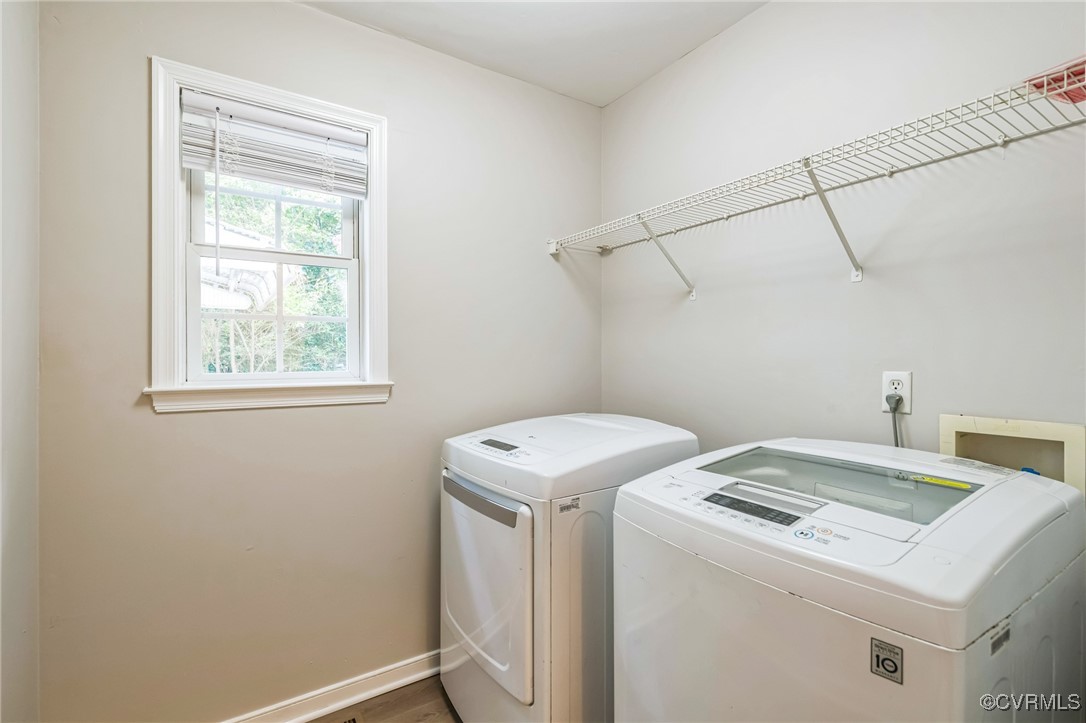 12004 Taplow Road Midlothian, VA 23112 - Photo 17 of 32 a utility room with dryer and washer