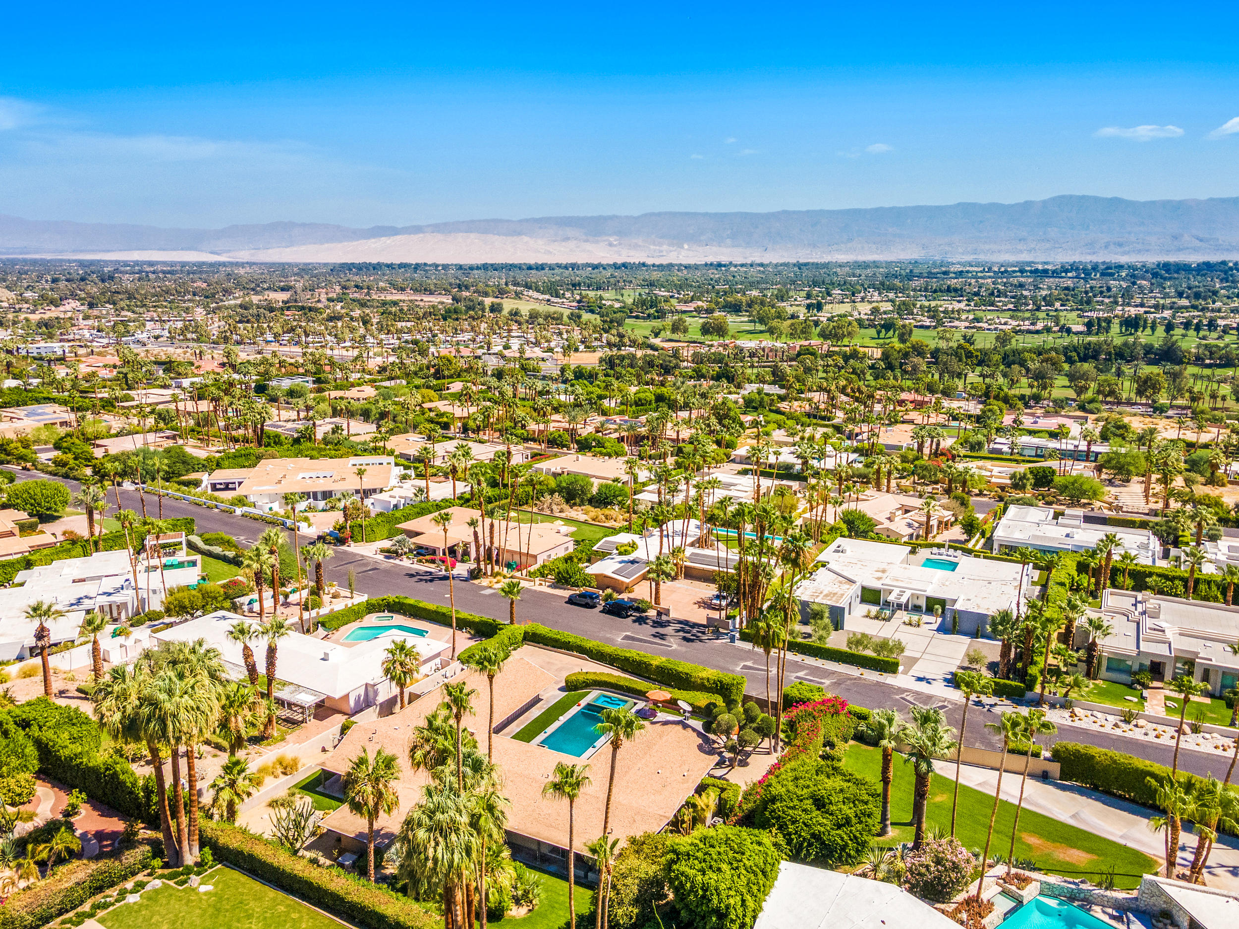 70411 Pecos Road Rancho Mirage, CA 92270 - Photo 43 of 44 an aerial view of residential building and ocean