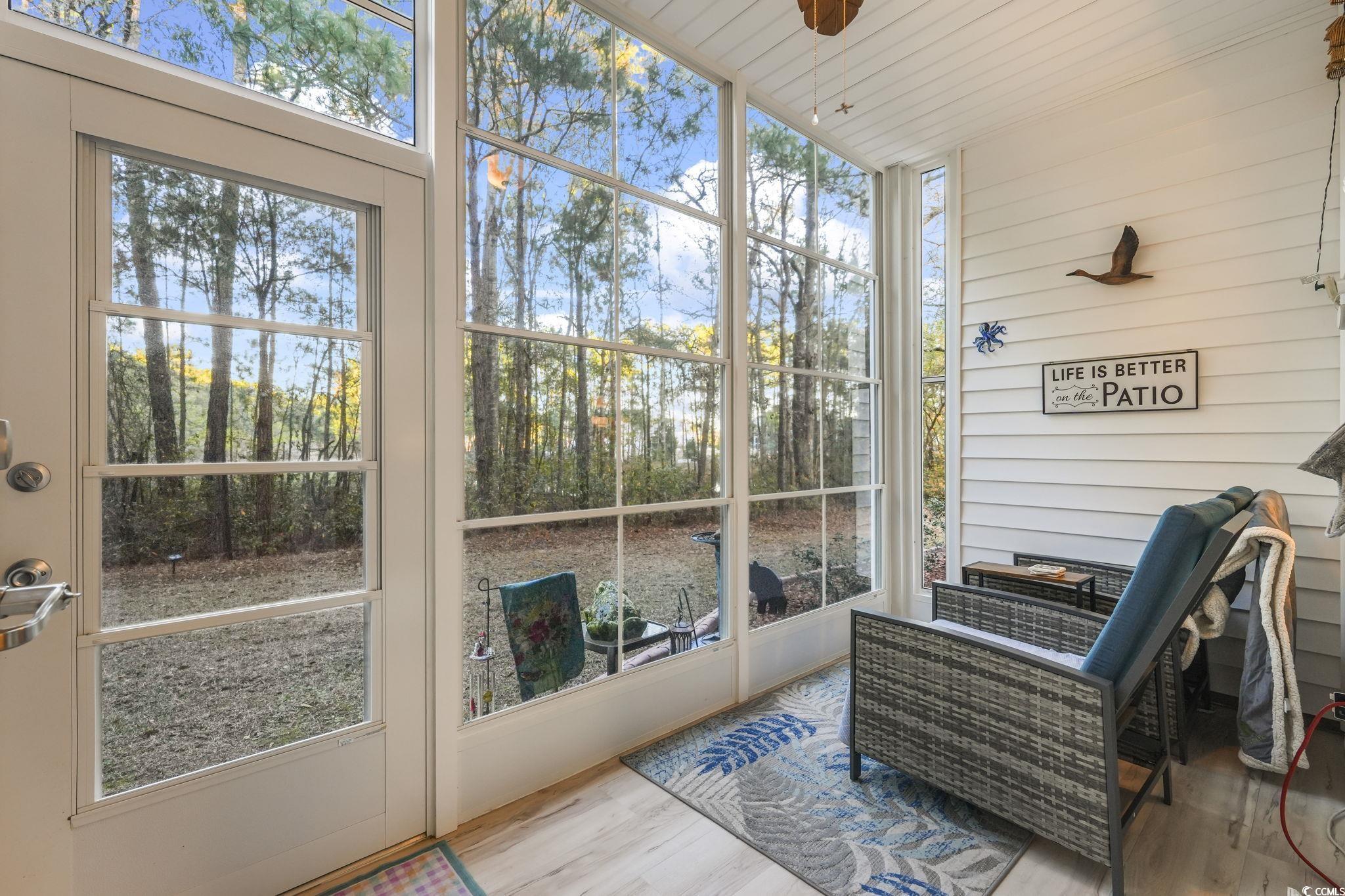 124 Birch N Coppice Drive, Unit 3 Surfside Beach, SC 29575 - Photo 28 of 40 View of sunroom