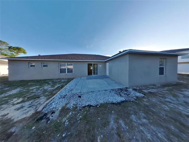 a backyard of a house