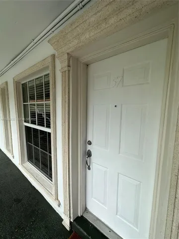 a view of front door