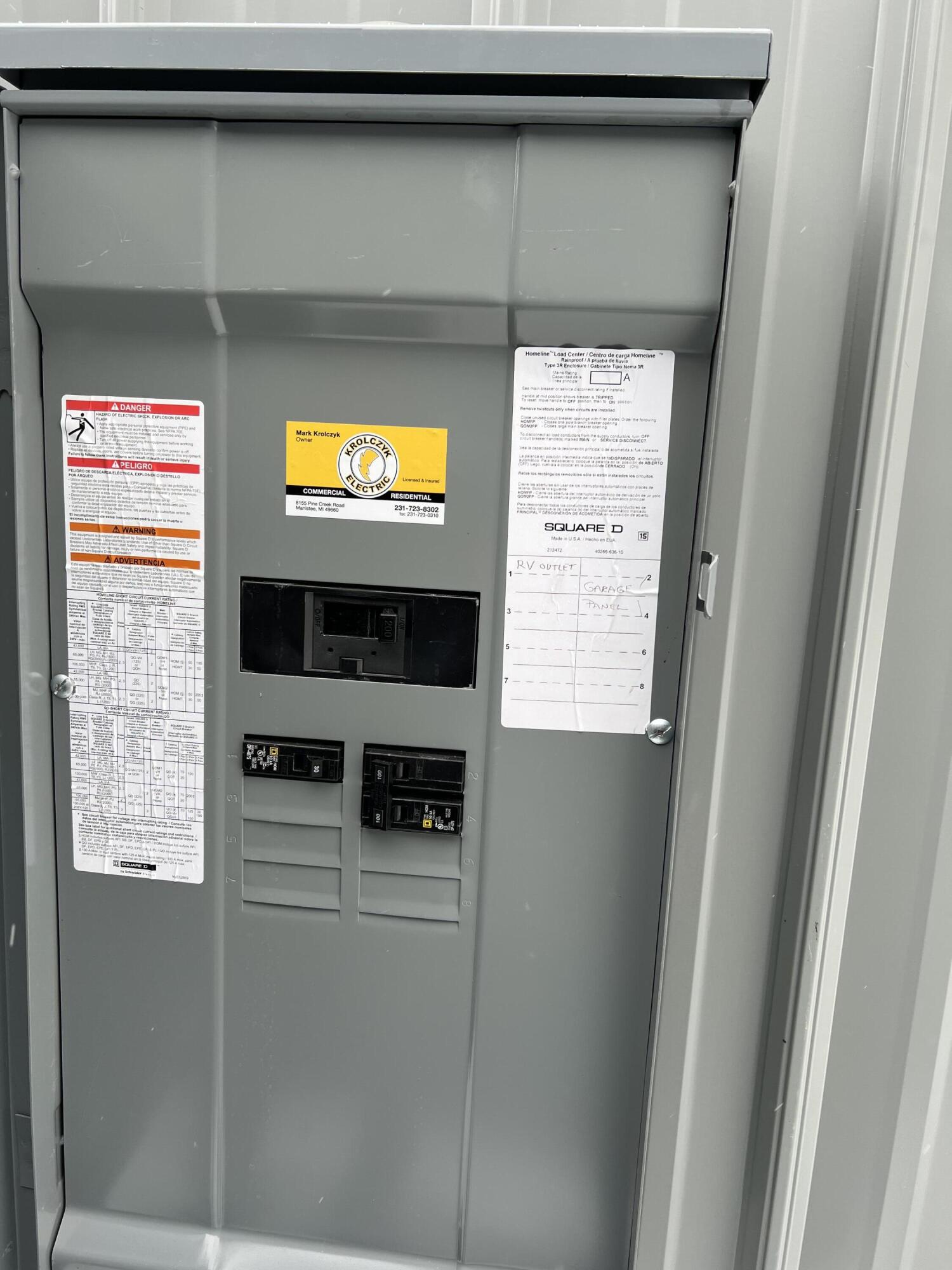 12297 Milks Road Kaleva, MI 49645 - Photo 29 of 31 Exterior Breaker Box