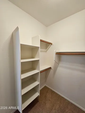 a close view of closet