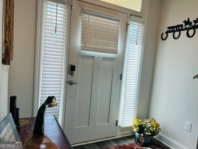 a view of a entryway