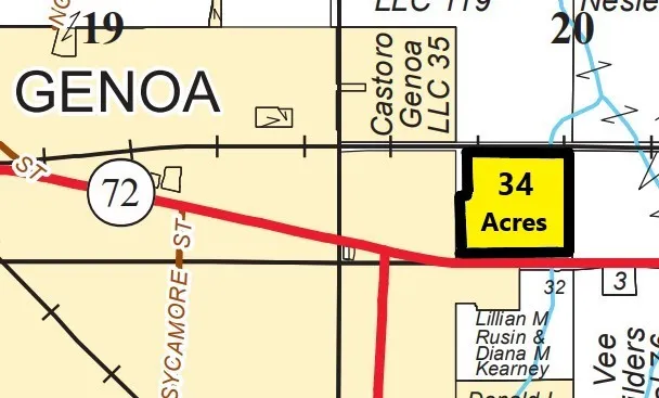 a sign that is on the pole