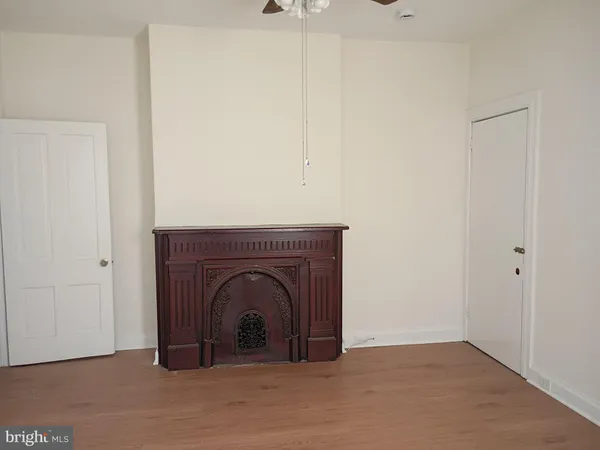 a view of livingroom and fireplace