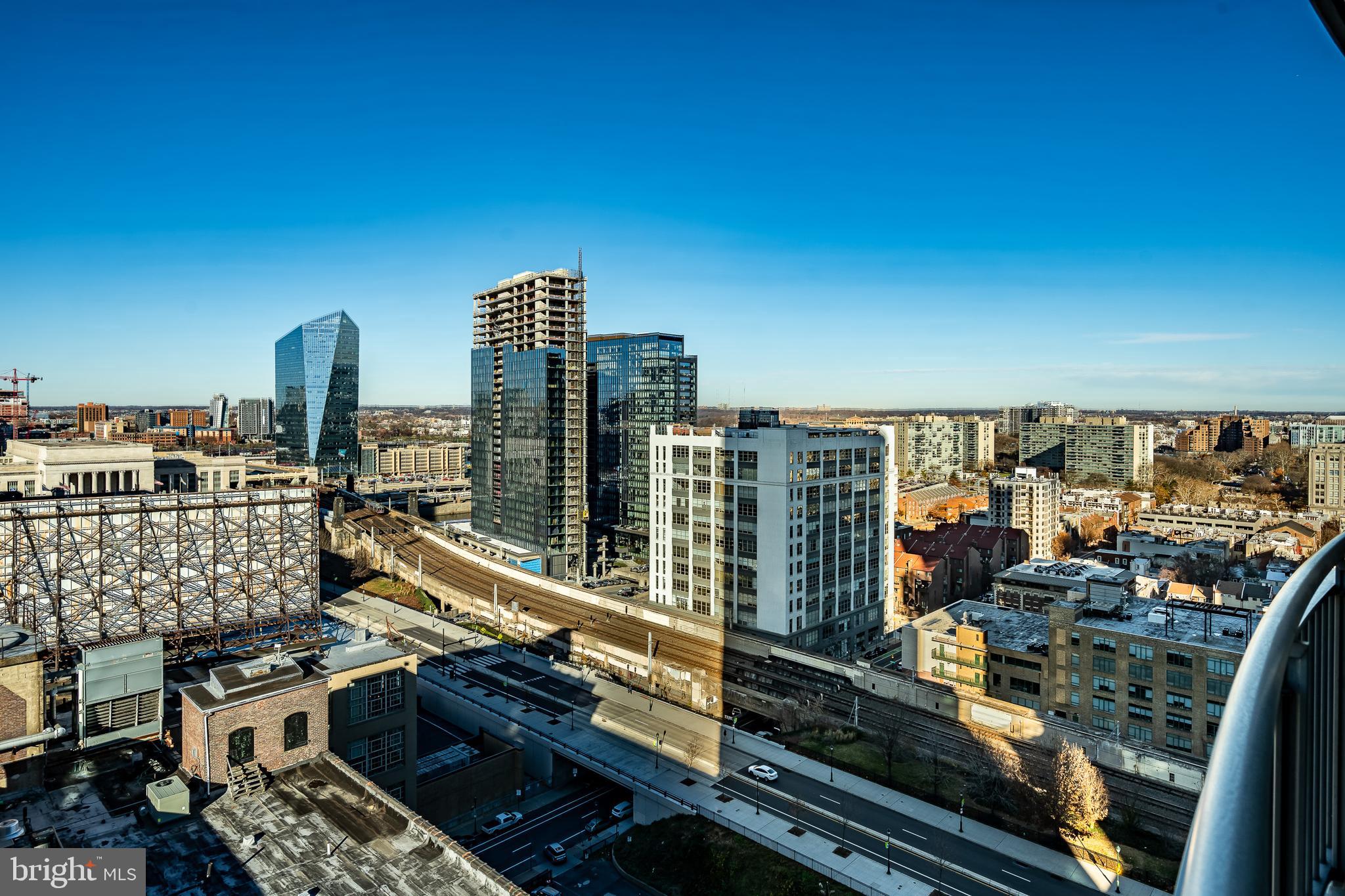 2101-00 Market Street, Unit 1803 Philadelphia, PA 19103 - Photo 18 of 52 a city view from the balcony