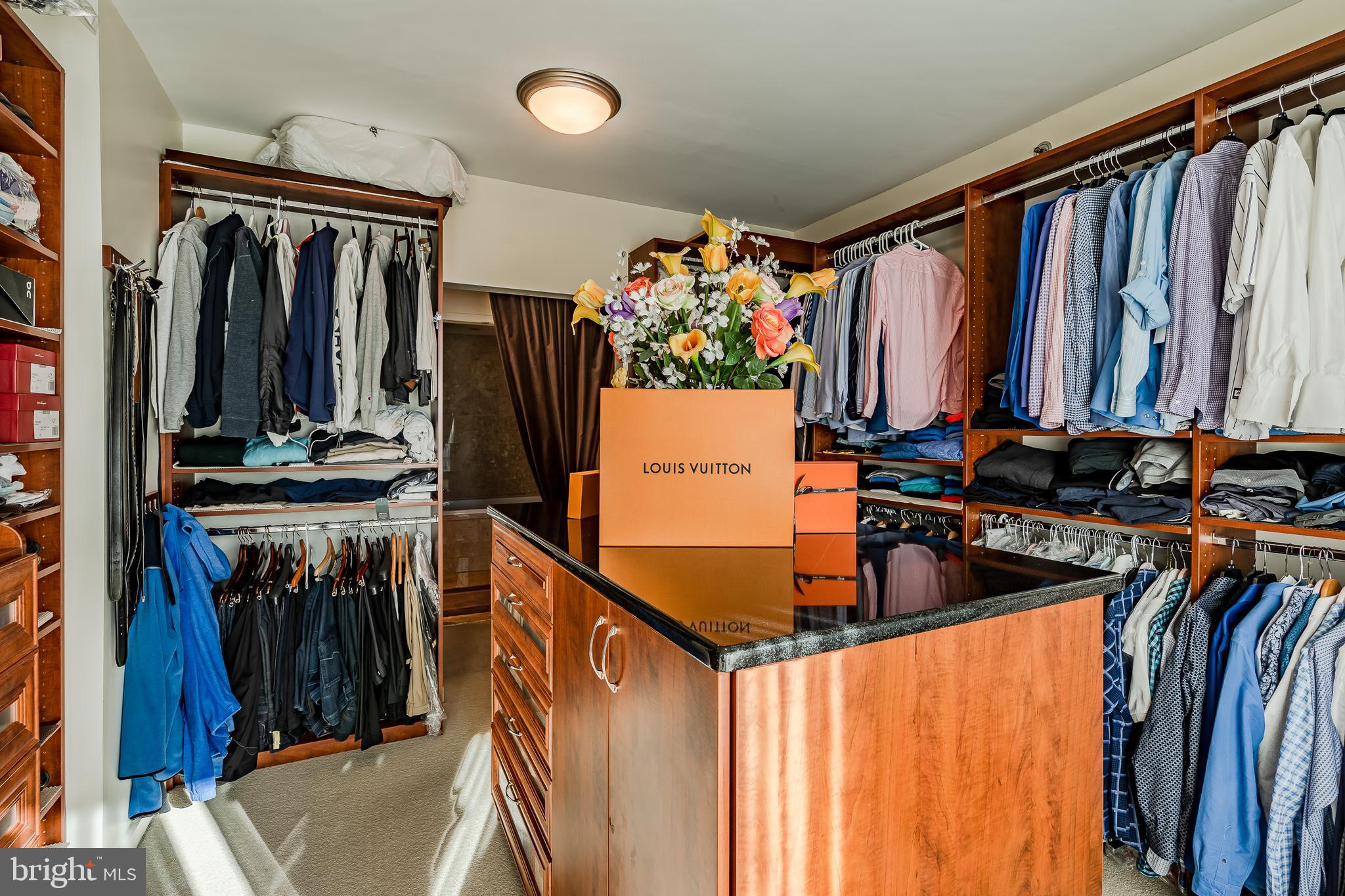 2101-00 Market Street, Unit 1803 Philadelphia, PA 19103 - Photo 37 of 52 a view of walk in closet with clothes and shoes