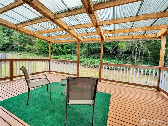 a house view with a garden space