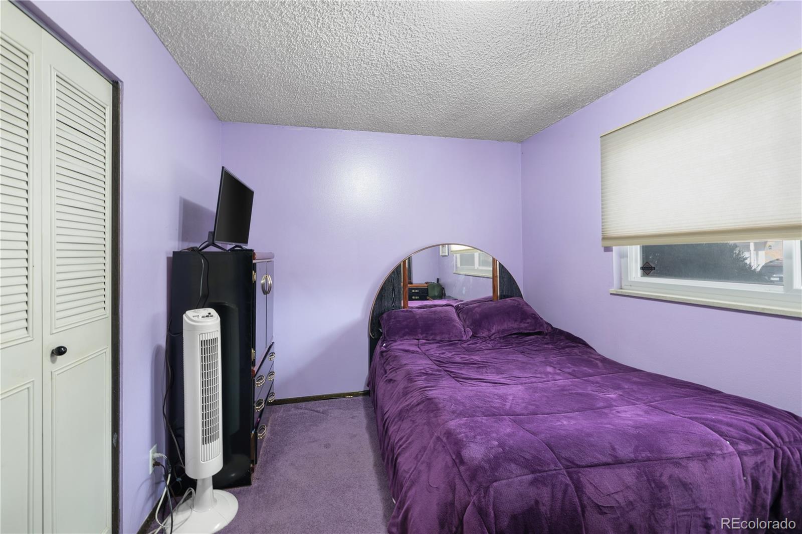 5311 Troy Street Denver, CO 80239 - Photo 18 of 46 a bedroom with a bed and a mirror
