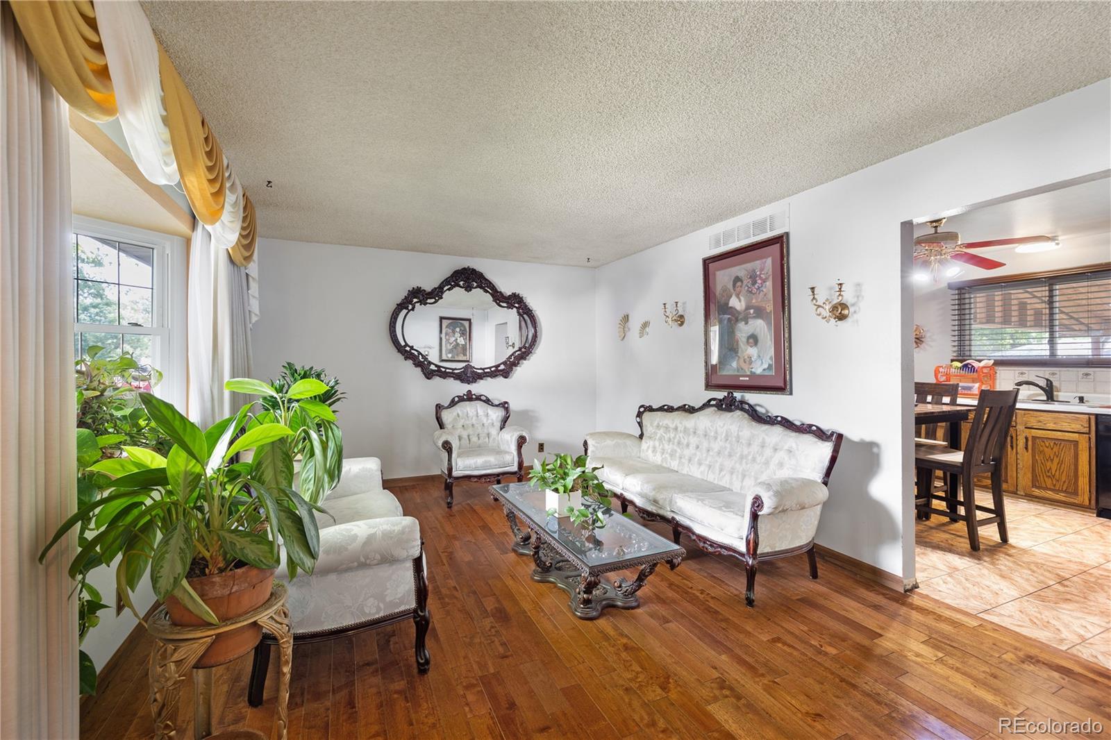5311 Troy Street Denver, CO 80239 - Photo 5 of 46 a living room with furniture a rug potted plant and a window