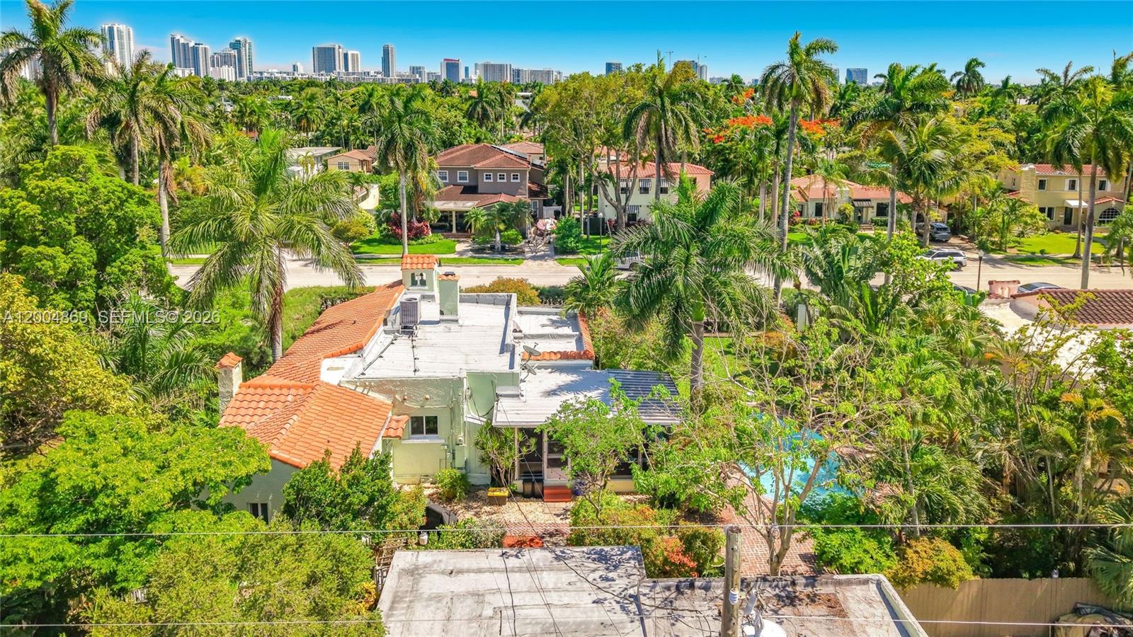 1029 Harrison Street Hollywood, FL 33019 - Photo 66 of 74 Looking over house to Harrison Street and the buildings along the beach in the distance