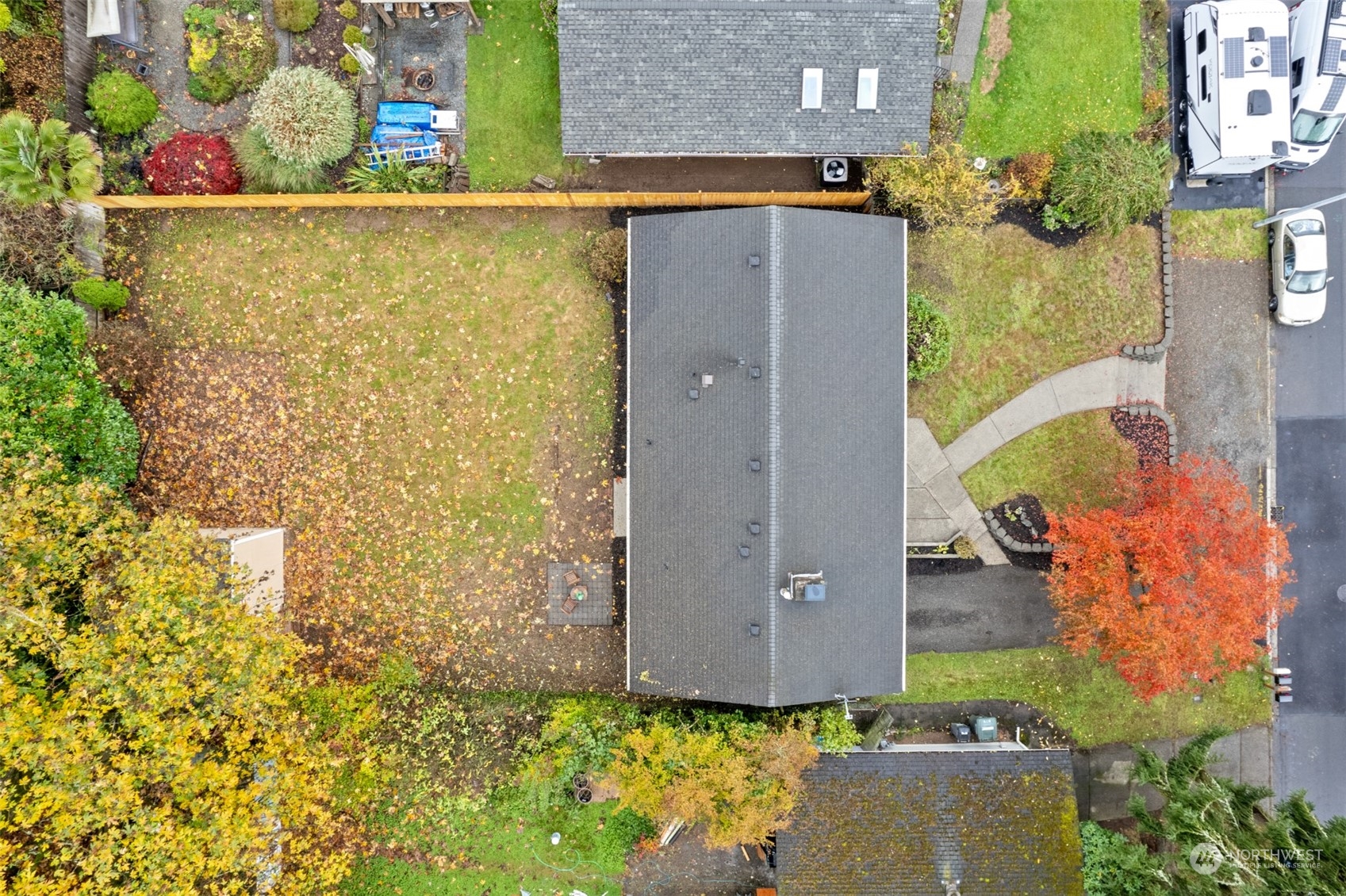 22700 1st Place West Bothell, WA 98021 - Photo 30 of 32 an aerial view of a house with a yard