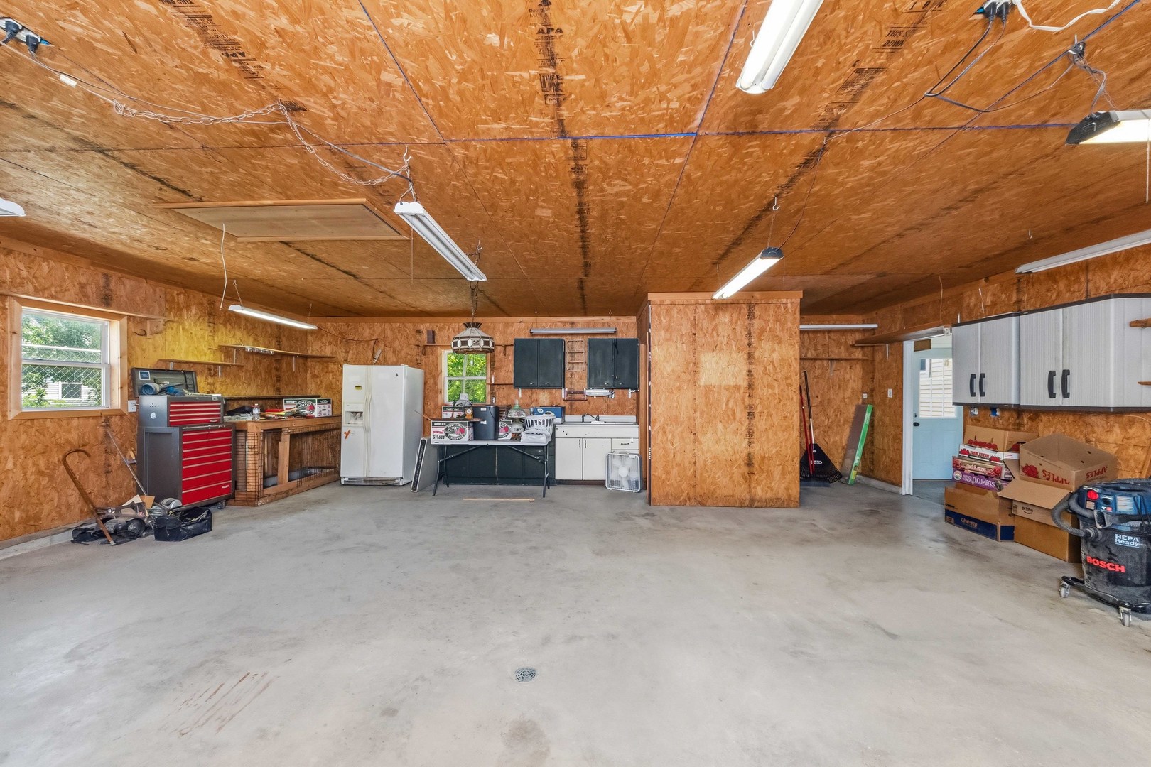412 West 5th Street Minonk, IL 61760 - Photo 17 of 23 a view of a garage with furniture