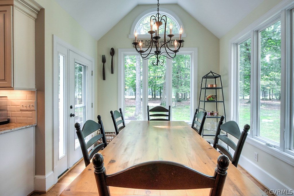 2600 Arrandell Road Midlothian, VA 23113 - Photo 20 of 45 a view of a dining room with furniture window and outside view