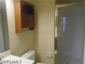 a bathroom with a toilet