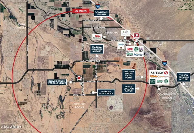 $8,775,000 | 135-acre West 135-acre W Twin Peaks & Clayton Roads, Tucson, AZ 85743