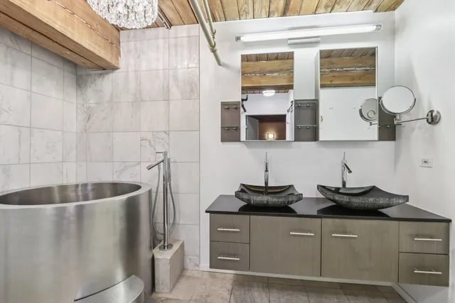 a kitchen with a sink and a stove