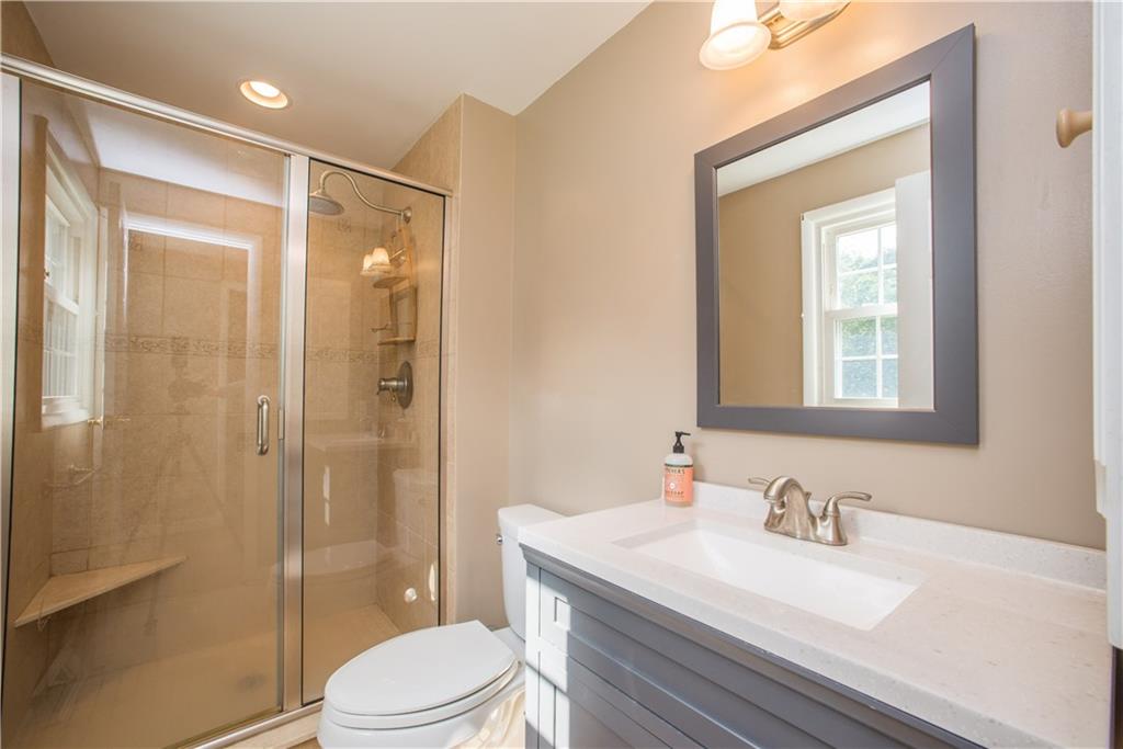 2249 Reis Run Road Pittsburgh, PA 15237 - Photo 17 of 25 Master bath with walk in shower and new vanity