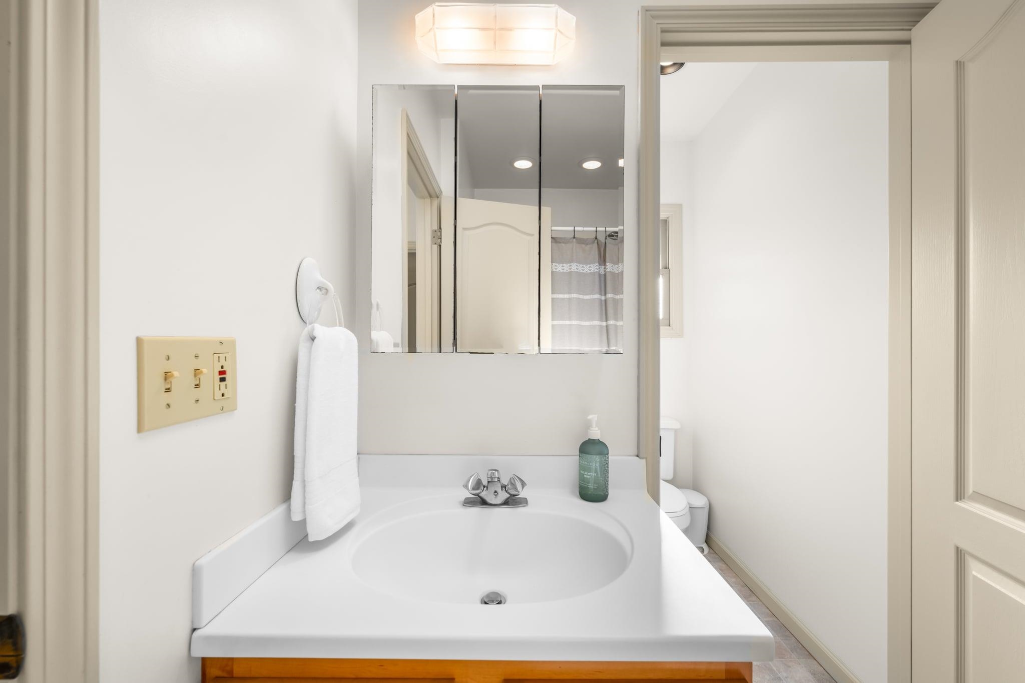 33 Puakea Place Kula, HI 96790 - Photo 24 of 48 a bathroom with a sink and a mirror