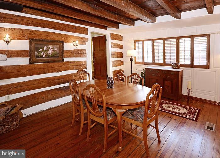 4012 Federal Hill Road Jarrettsville, MD 21084 - Photo 9 of 30 Original One Room Log Cabin is now the Dining room