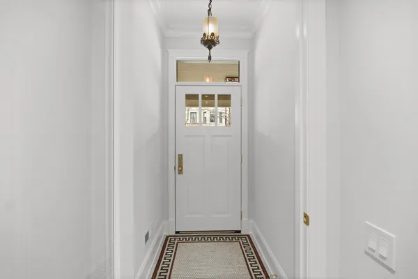 a view of an entryway door
