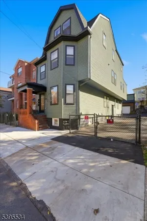 a front view of a building with street