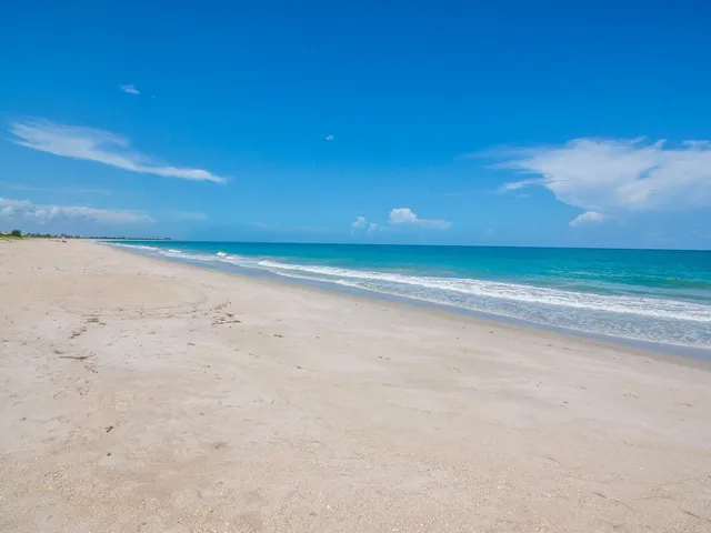 a view of beach and small space