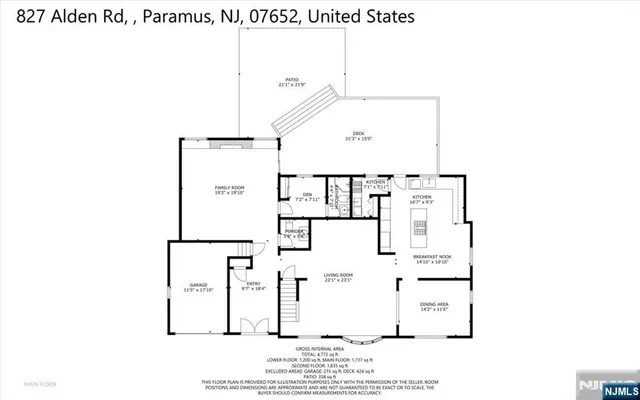 $8,500 | 827 Alden Road, Paramus, NJ 07652