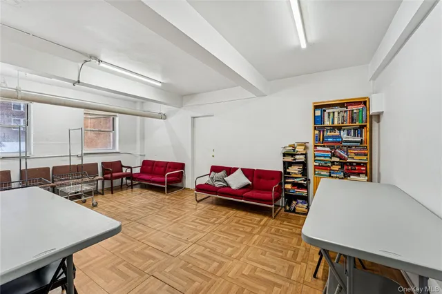 a room with furniture and a table