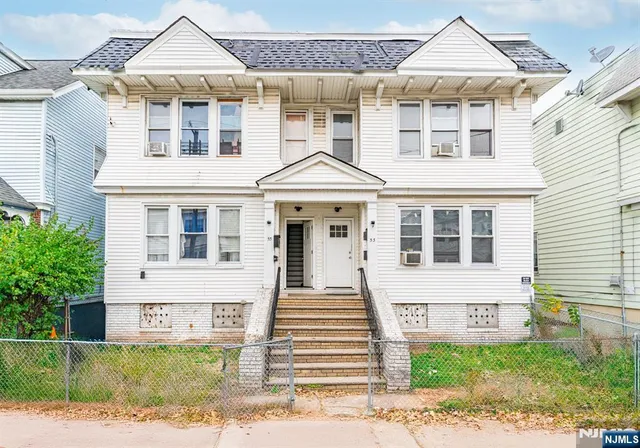 a front view of a house