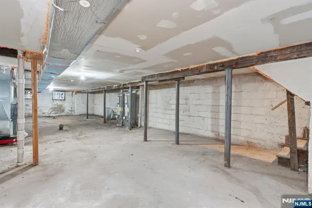 a front view of a building with a glass door