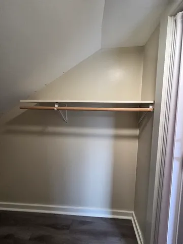 a close view of closet