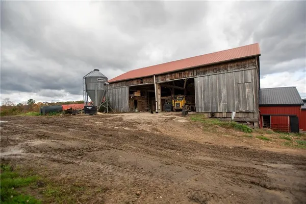a view of a balcony with an outdoor space